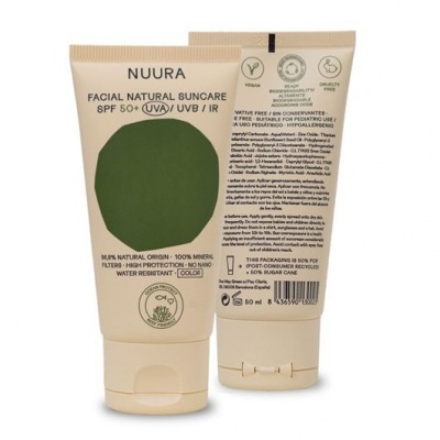 Protetor solar SPF 50+ UVA/UVB/IR com cor - NUURA Protetor solar SPF 50+ UVA/UVB/IR com cor - NUURA
