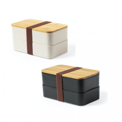 MARMITA COM 2 COMPARTIMENTOS E TALHERES