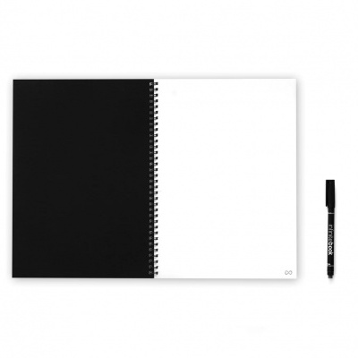 Caderno reutilizável Infinitebook - A4 Preto