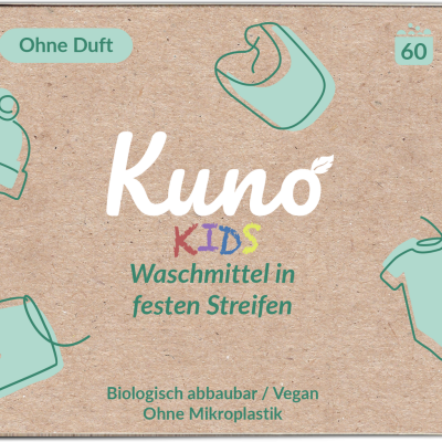 Detergente em tiras para roupa de criança - Kuno