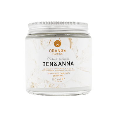 PASTA DE DENTES NATURAL BEN&ANNA COM FLÚOR (SABOR A LARANJA) 100ML
