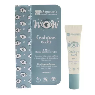 Creme contorno de olhos 3 em 1 - rugas, olheiras e papos - La Saponaria