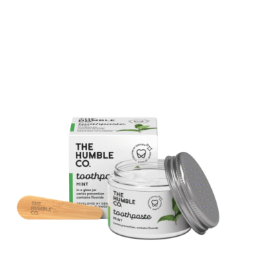 PASTAS DE DENTES NATURAIS THE HUMBLE CO - FRASCO DE VIDRO