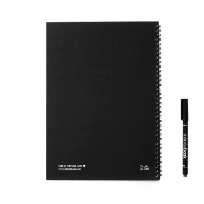 Caderno reutilizável Infinitebook - A4 Preto