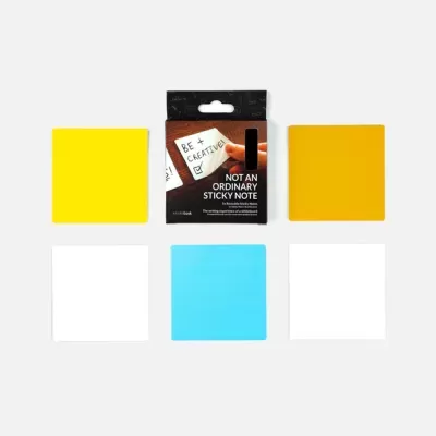 Notas adesivas reutilizáveis coloridas - Infinitebook
