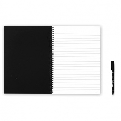 Caderno reutilizável Infinitebook - A4 Preto