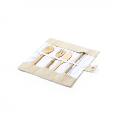 CONJUNTO DE TALHERES EM BAMBU