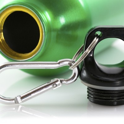 GARRAFA EM AÇO INOXIDÁVEL 400ML - VÁRIAS CORES DISPONÍVEIS