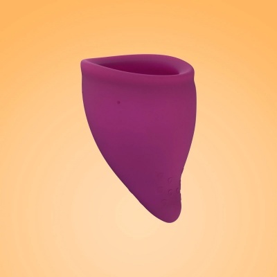 Copo menstrual Fun Cup com bolsa de transporte - Tamanho B Copo menstrual Fun Cup com bolsa de transporte - Tamanho B