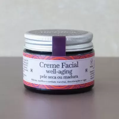 Creme facial well-aging Miristica - Pele seca ou madura - 50ml ou 100ml