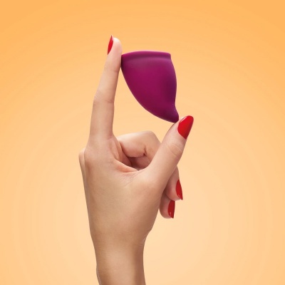 Copo menstrual Fun Cup com bolsa de transporte - Tamanho B Copo menstrual Fun Cup com bolsa de transporte - Tamanho B