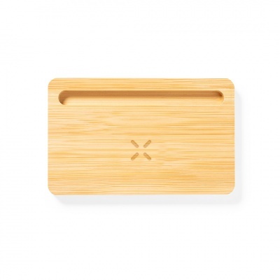 BASE DE CARREGAMENTO SEM FIOS EM BAMBU