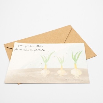 Postal Provérbio Mês