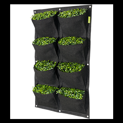 Jardim vertical de feltro