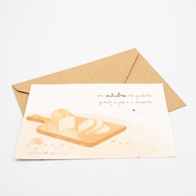 Postal Provérbio Mês