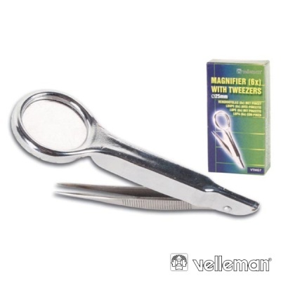 LUPA Ø25MM 6X C PINÇA 60MM VELLEMAN