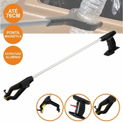 PINÇA P LIXO DOMÉSTICO E JARDIM ALUMÍNIO 76CM