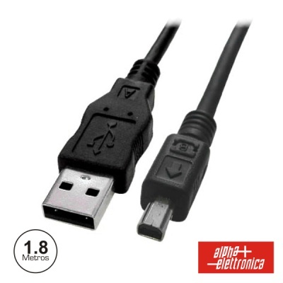 CABO USB-A 2.0 MACHO  MINI USB-B MACHO 1.8M BULK