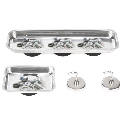 Conjunto de 2 Ganchos E 2 Pratos Magnéticos