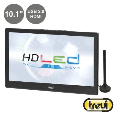Monitor portátil Trevi de 10.1 polegadas com ecrã LED HD e antena