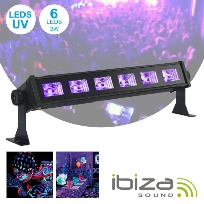 Barra LEDS UV C 6 LEDS UV 3W IBIZA