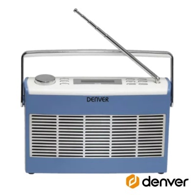 Rádio FM Portátil Azul 2W DENVER