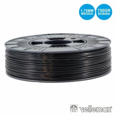 ROLO DE FILAMENTO P IMPRESSÃO 3D 1.75MM 750G PRETO