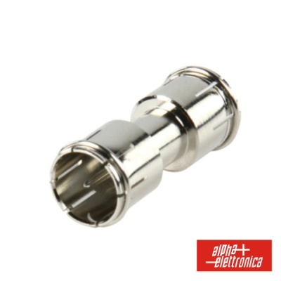 FICHA ADAPTADORA F MACHO  MACHO RÁPIDO NIQUELADO