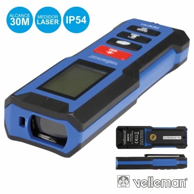 MEDIDOR DE DISTÂNCIAS DIGITAL C LASER 30M VELLEMAN