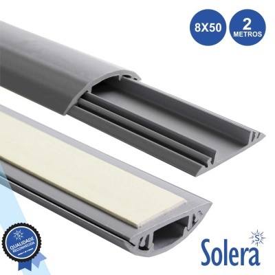 PROTECTOR DE CABOS ELÉTRICOS C ADESIVO 8x50 2M SOLERA