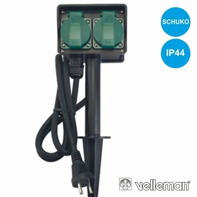 FICHA DUPLA PARA USAR NO EXTERIOR SCHUKO