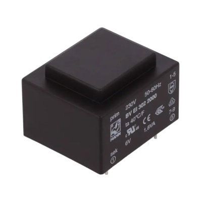 Transformador Encapsulado 1.8Va 1 X 6V  1 X 0.300A VELLEMAN