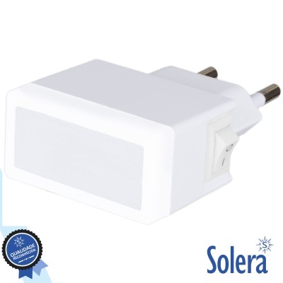 LUZ DE PRESENÇA LED BRANCO 1.5W INTERRUPTOR SOLERA