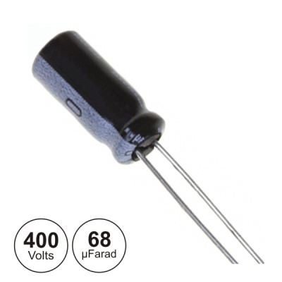 CONDENSADOR ELECTROLITICO 68UF 400V 105º