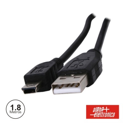 CABO USB-A 2.0 MACHO  MINI USB-B MACHO 1.8M