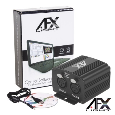 CONTROLADOR DMX C SOFTWARE INTERFACE USB AFXLIGHT