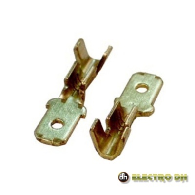 Terminais elétricos metálicos com orifício para parafuso