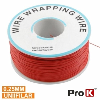 CABO UNIFILAR VERMELHO 0.5MM ROLO 250M PROK