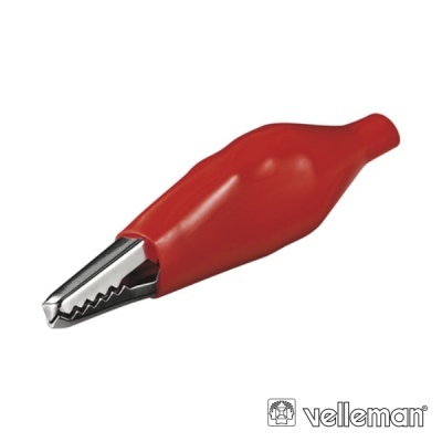 PINÇA CROCODILO 27MM ISOLADA VERMELHA