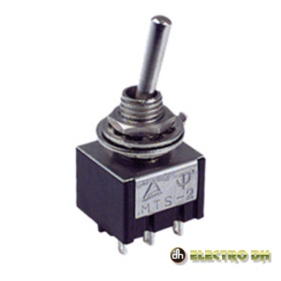 COMUTADOR ALAVANCA MINIATURA ON-ON PAINEL EDH