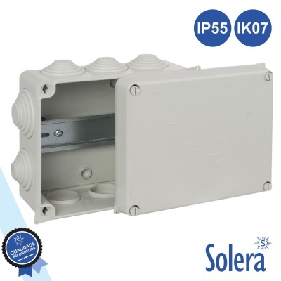 CAIXA DE PASSAGEM ESTANQUE C 10 CONES 160x135x70MM SOLERA