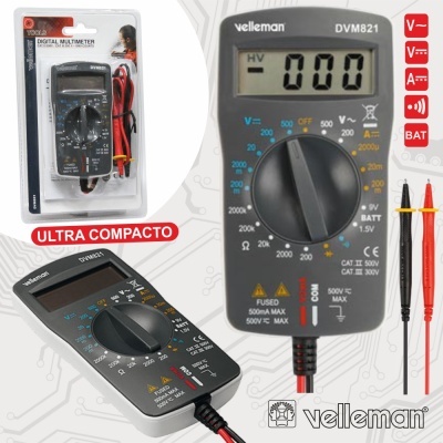 MULTÍMETRO DIGITAL 3½ DÍGITOS VELLEMAN