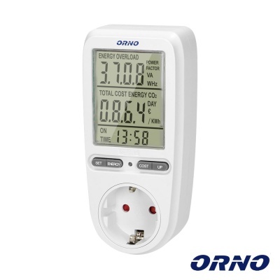 Contador De Energia 230V16A C Tomada ORNO