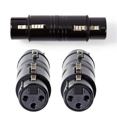 FICHA ADAPTADORA XLR 3P FÊMEA  XLR 3P FÊMEA