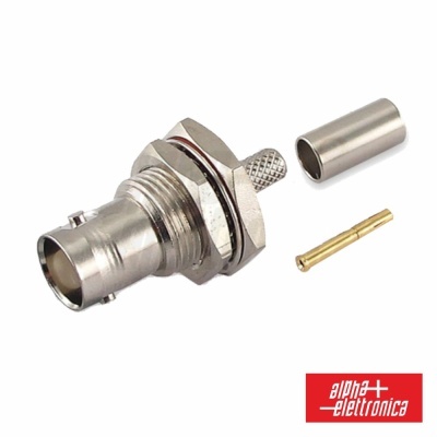 FICHA BNC FÊMEA DE SOLDARPAINEL P RG-58U RG58AU RG141AU