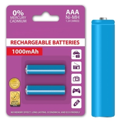 BATERIA NI-MH AAA 1.2V 1000MA 2X BLISTER