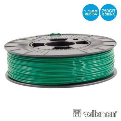 ROLO DE FILAMENTO P IMPRESSÃO 3D 1.75MM 750G VERDE