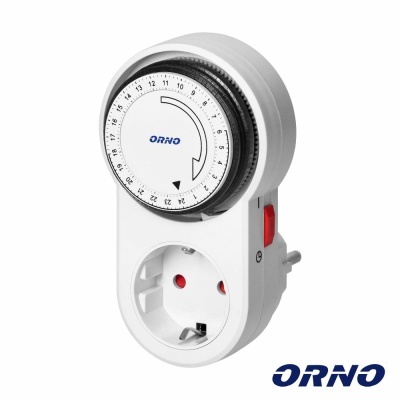 Temporizador Analógico Ajustável 24h ORNO