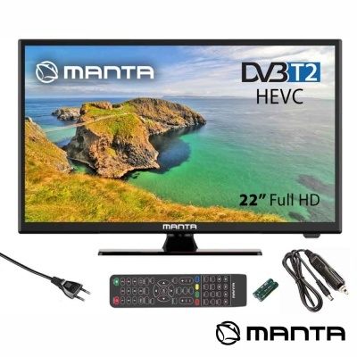 Televisor Manta 22 polegadas Full HD com acessórios