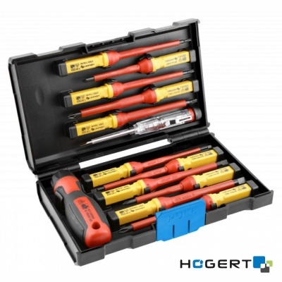 Conjunto de 13 Chaves VDE 1000V E 1 Busca-Polos HOGERT
